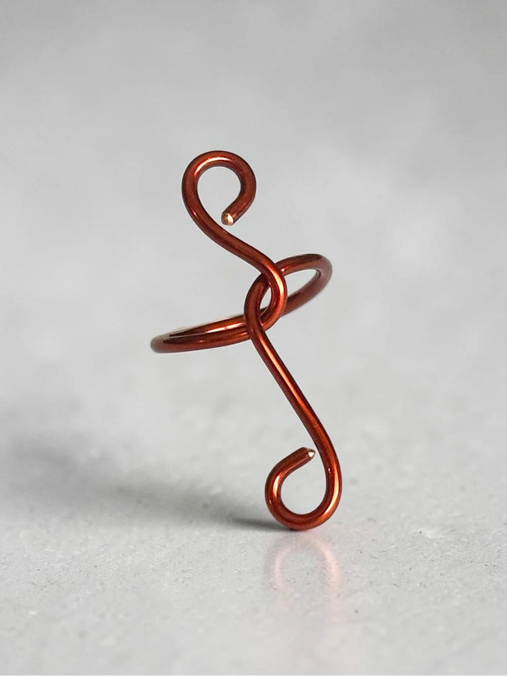 5 For $25💫Handcrafted Alternative Copper Colored Swirl Wire Ring